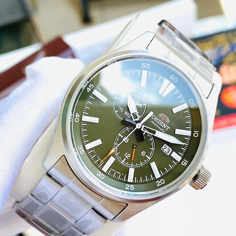 Orient Defender II Automatic Green Dial Watch For Men's  | RA-AK0402E10B